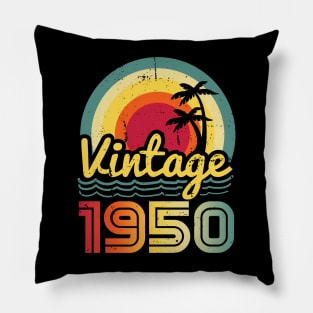 Vintage 1950 Made in 1950 73th birthday 73 years old Gift Pillow