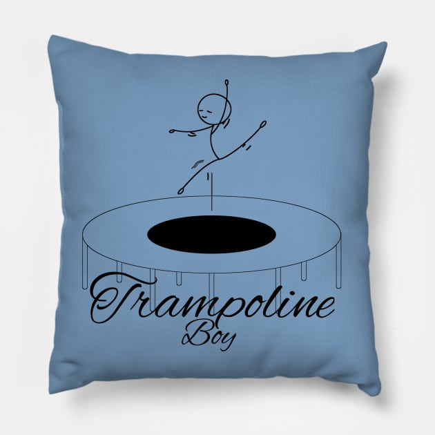 Trampoline boy Pillow by afmr.2007@gmail.com