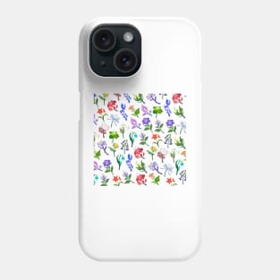 Genshin Impact Flowers Print (White) Phone Case