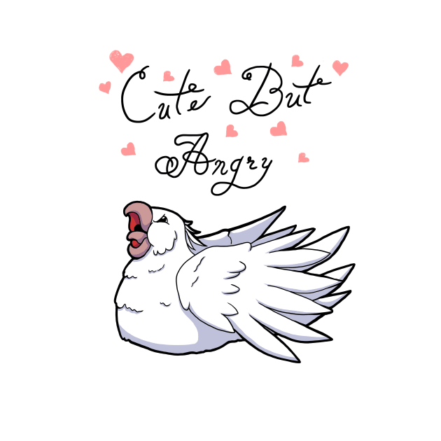 Cute But Angry (White tiel) by Adastumae