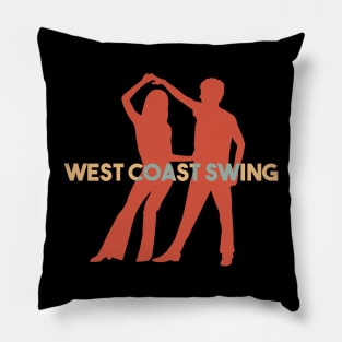 West Coast Swing Couple Design Pillow