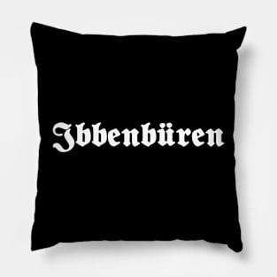 Ibbenbüren written with gothic font Pillow