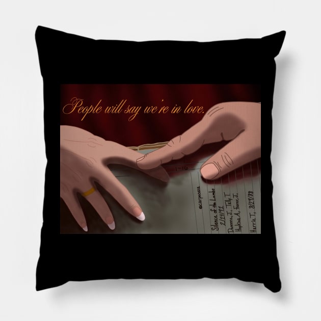 Hannibal and Clarice | Clannibal Pillow by CarpeOssa