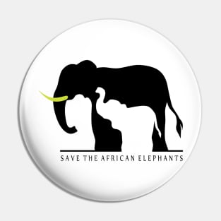 Save the African Elephants Pin