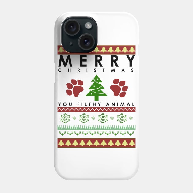 merry christmas you filthy animal Phone Case by zopandah