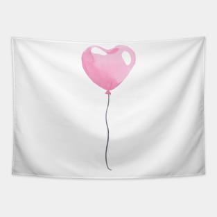 Pink heart balloon Tapestry