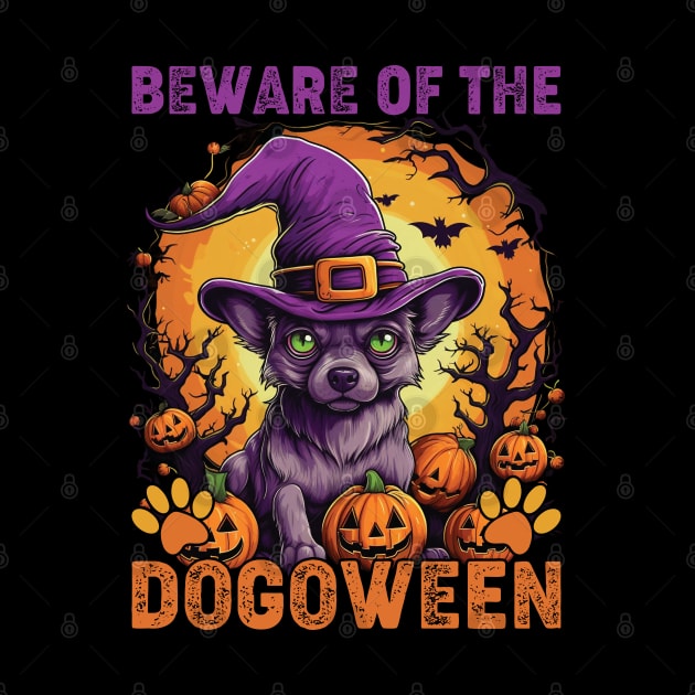 Beware the Dogoween Witch Pup! by Rosemat