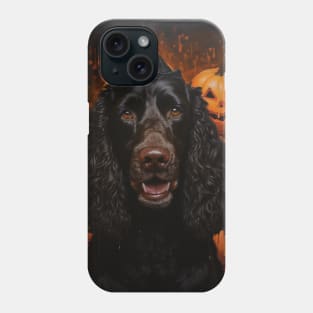 Halloween Irish Water Spaniel Phone Case