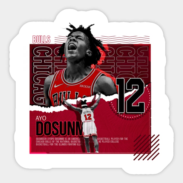 ayo dosunmu basketball - Basketball Player - Sticker | TeePublic
