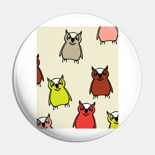 Owl Pattern Pin