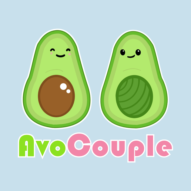 Avocado AvoCouple cute couple by ObsceniTee