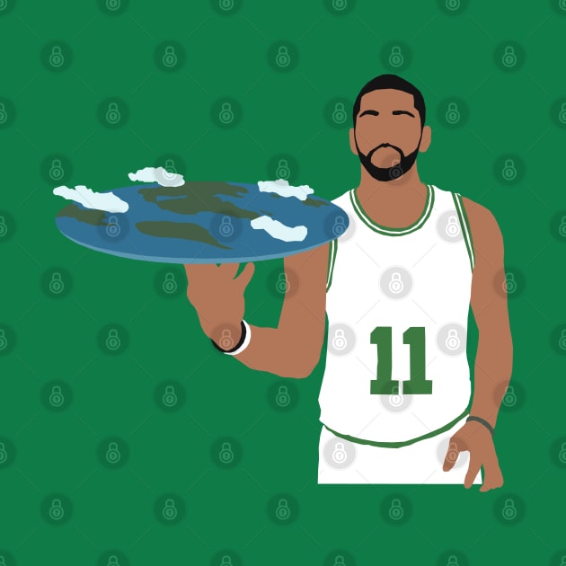 Kyrie Irving Flat Earth Celtics by rattraptees