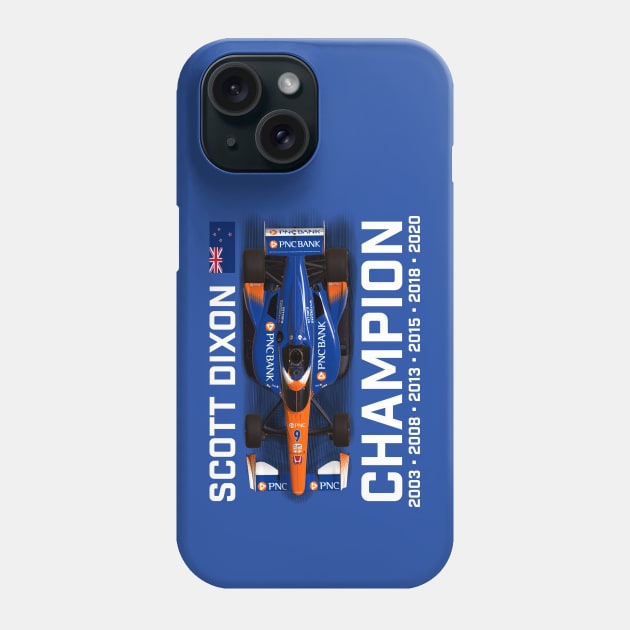 Scott Dixon Champion 2020 (white text) Phone Case by Sway Bar Designs