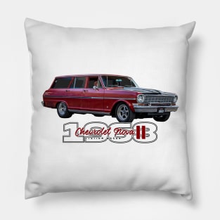 1963 Chevrolet Nova II Station Wagon Pillow