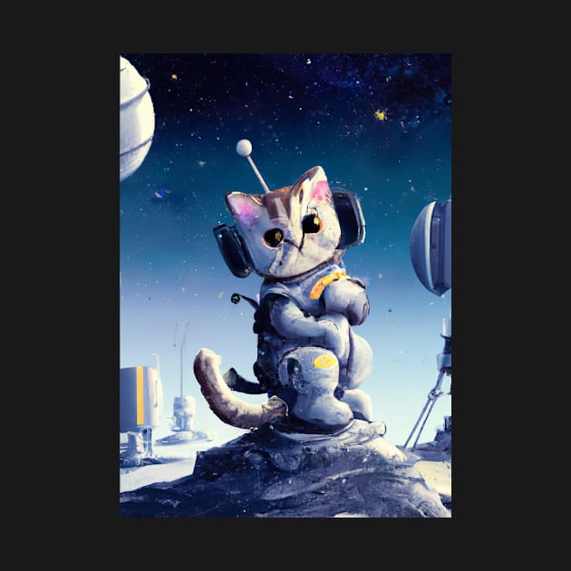 Astronaut Cat by maxcode