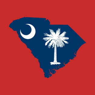 South Carolina Flag Map T-Shirt