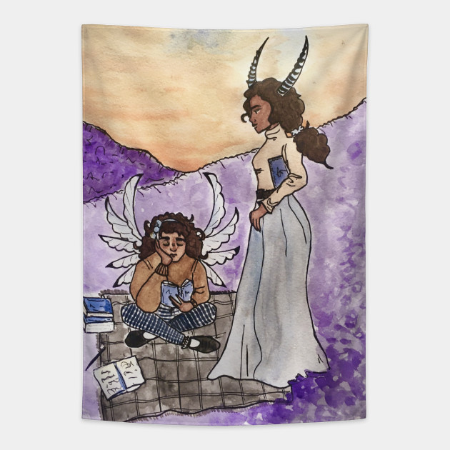 Dark And Light Academia Sisters Devil And Angel Girls Dark Academia Tapestry Teepublic • drinking mulled wine out of an old russian tea glass & feeling the warm liquid make its way to your stomach as you are reading poetry about the darkness of winter out loud with your closest friends. dark and light academia sisters devil and angel girls