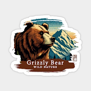 Grizzly Bear - WILD NATURE - GRIZZLY -7 Magnet