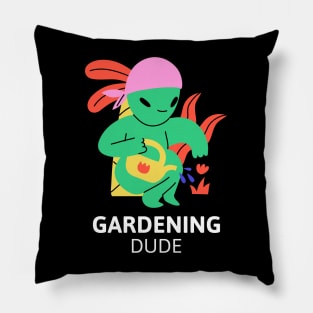 Gardening Dude Pillow