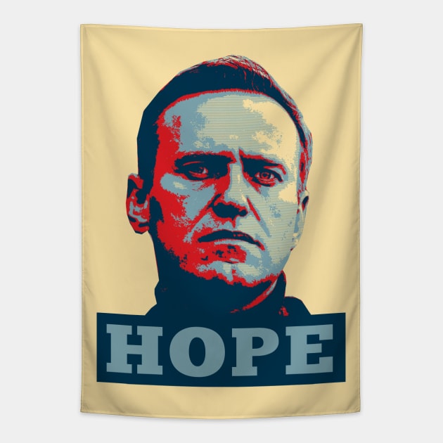 NAVALNY HOPE Tapestry by ProgressiveMOB