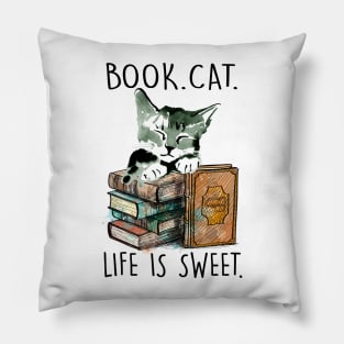 Book cat Pillow