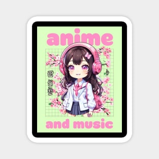 Dynamic Anime Vibes: A Journey of Color and Emotion Magnet