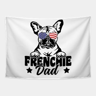 Frenchie Dad Patriotic French Bulldog Dog Lover 4th Of July Tapestry