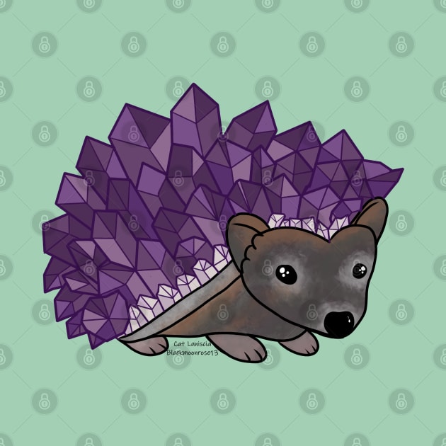 Amethyst Hedgehog by Blackmoonrose13