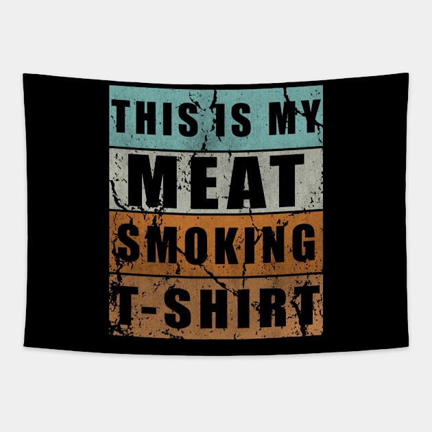 This Is My Meat Smoking Design Tapestry by MikeHelpi