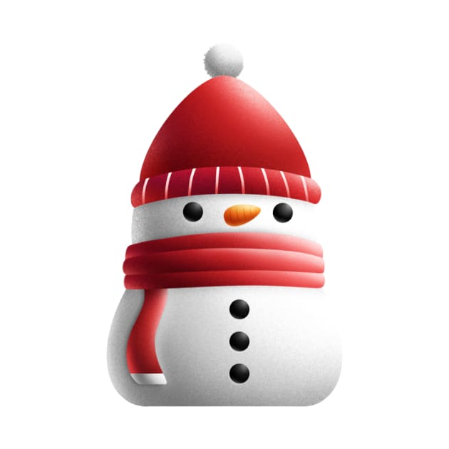 Cute Snowman by inspio art