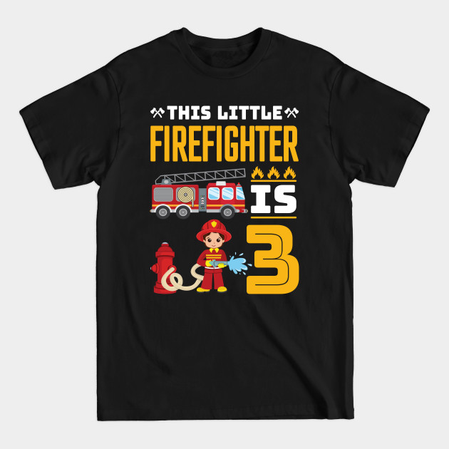 Discover Kids Firefighter Birthday Shirt - 3rd Birthday - Firefighter Birthday - T-Shirt