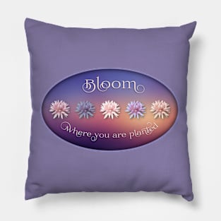 Bloom Where You Are Planted - Rhododendron Pillow