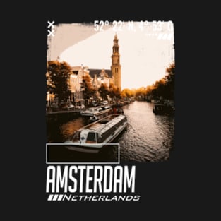 Amsterdam Skyline Minimalistic T-Shirt T-Shirt