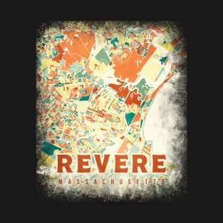 Revere Massachusetts US map T-Shirt