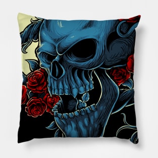 Rose and Skull Pillow