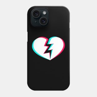 TikTok Broken Heart White Phone Case