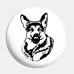 Moosedog or Bust (single sided print) Pin