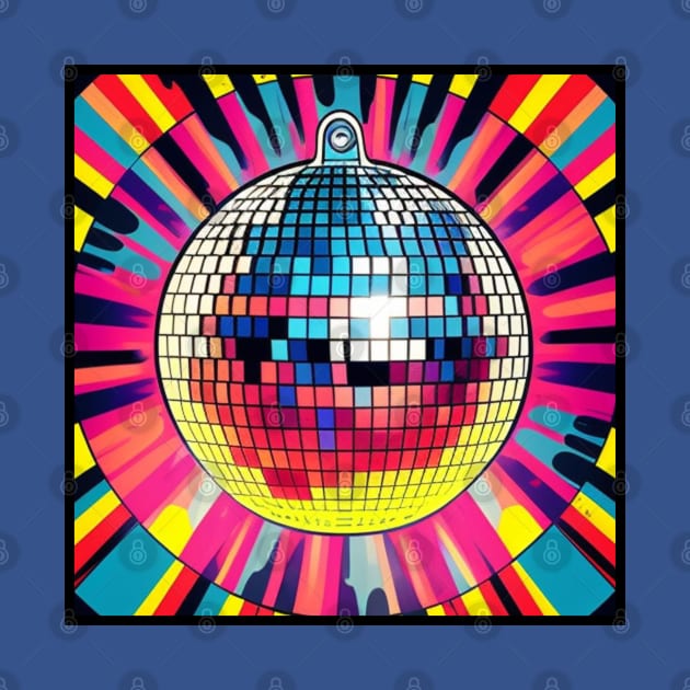 70s Retro Disco Ball III by musicgeniusart