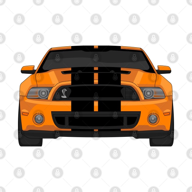 MUSTANG SHELBY GT500 ORANGE by VENZ0LIC