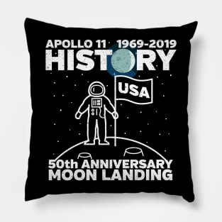 Apollo 11 Moon Landing 50th Anniversary Pillow