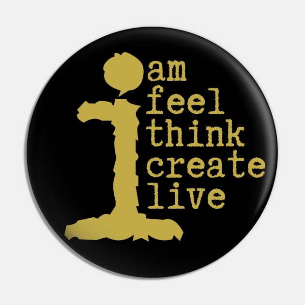 Human Am I Life Instructions Pin by JSJ Art