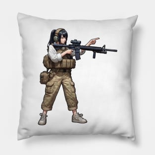 Tactical Girl Pillow