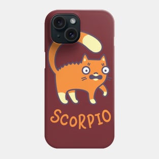 Funny Scorpio Cat Horoscope Tshirt - Astrology and Zodiac Gift Ideas! Phone Case