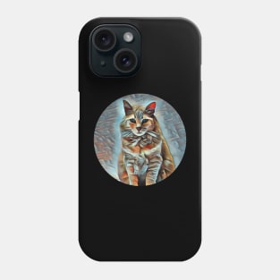 Frisky floppy cat Phone Case