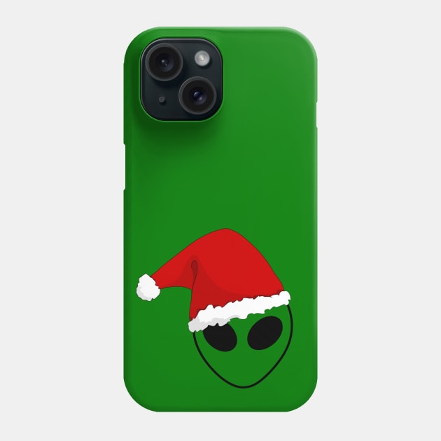 Extraterrestrial Christmas, Santa Alien, alien face, space, Sci Fi, UFO, Outer Space Phone Case by Style Conscious