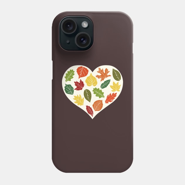 Heartfelt Autumn | Brown Phone Case by Wintre2