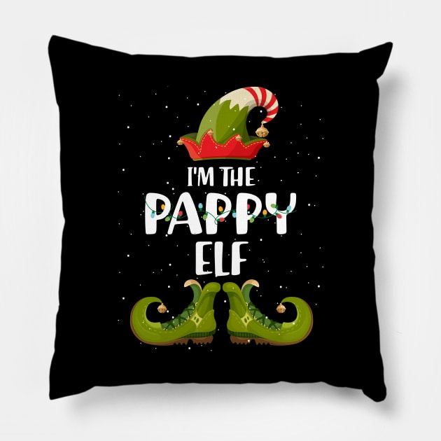 Im The Pappy Elf Shirt Matching Christmas Family Gift Pillow by intelus