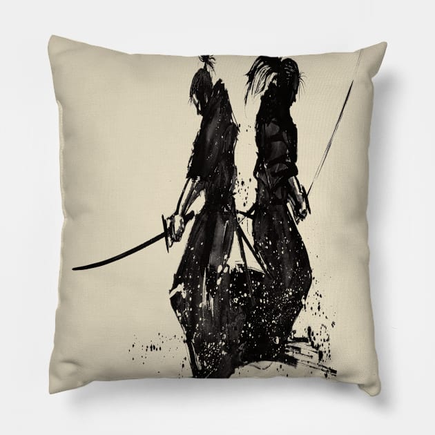 Samurai kenjutsu Pillow by Mens_Passion