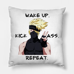 Anime badass motivational poster Pillow