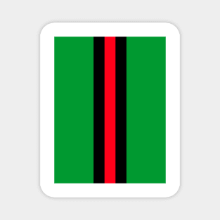 Glentoran Green, Black, Red NFL Retro stripes Magnet